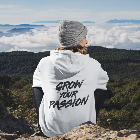 "Grow your passion" Branded unisex Hoodie