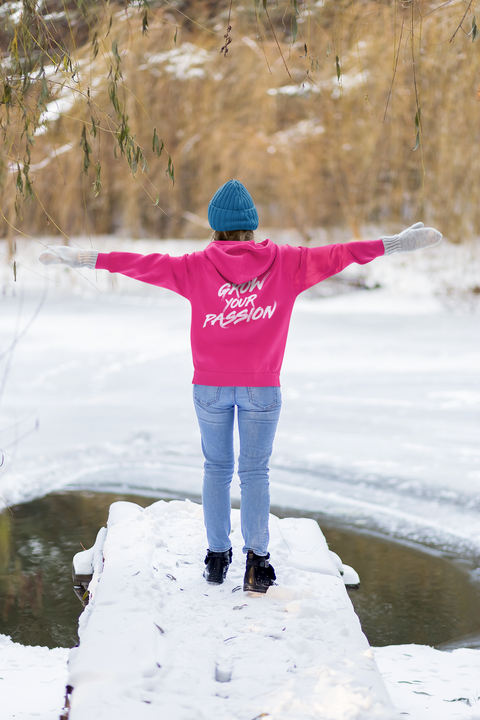 "Grow your passion" Branded unisex Hoodie