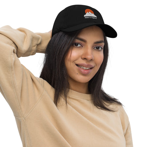 Organic "Made To Explore" dad hat