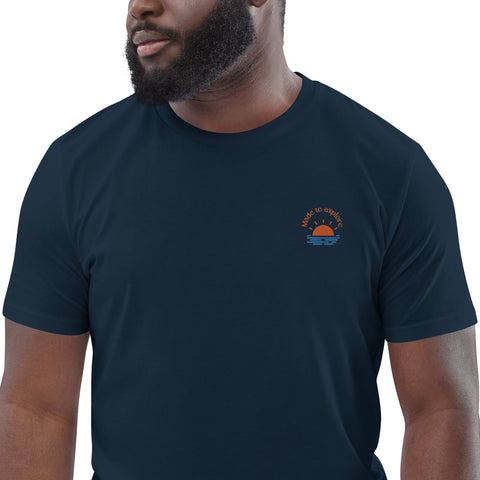 "Made to Explore" 100% Organic Cotton Embroidered T-Shirt