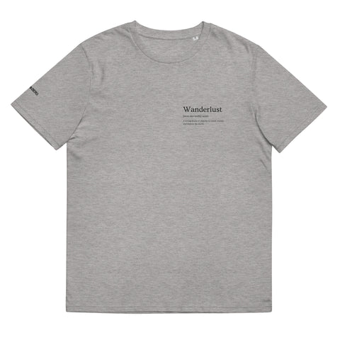 Unisex "Wanderlust" organic cotton t-shirt